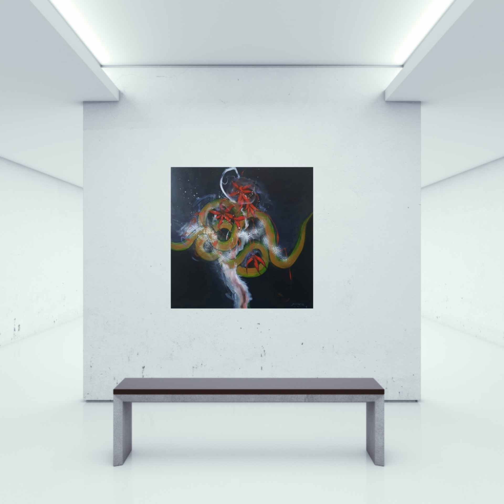 Natalijos Donskajos paveikslai eksponuoti baltoji galerija